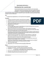  Geomechanics - Lab Session No 8 - Direct Shear Test Sheet