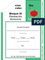 5to Grado - Bloque 3 - Ciencias Naturales