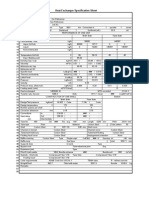 Heat Exchanger Specification Sheet: Performance of One Unit Shell Side Tube Side