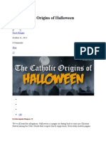 The Catholic Origins of Halloween: Guest Blogger