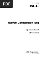 Network Configuration Toolj: Operation Manual (Java Version)