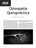 Osteopatia Quiropractica Un Comentario