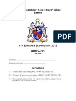 Maths11plus13 - The Haberdasher Askes' Boys' School