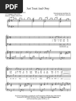 Just Trust and Obey - SATB