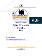 Delta Key To The Toefl Test: Youthama Global Toefl Training Course