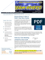 Dive Club Newsletter: Dream Divers Is Now A PADI 5 Star Dive Centre