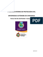 Programa Interno de Protección Civil Facultad de Zootecnia y Ecologia PDF