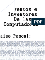 Inventos e Inventores de Las Computadoras