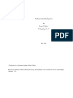 Financial Instability Hypothesis - Minsky