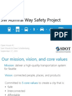 SW Admiral Way Safety Project: Open House #2 Sam Woods & Dawn Schellenberg September 17, 2015