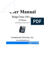 Manual PDF Voip Budget Tone 100 "GrandStream"