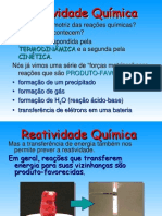 Reatividade Química Reatividade Química