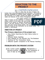 Introduction To The Project: Objective of Project The Primary Objectives of The Project Are