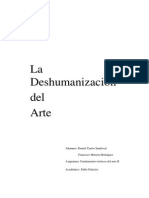 La Deshumanización Del Arte