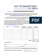 Donation Sheet