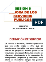 Sesion 6. - Mejora de Los Servicios Publicos