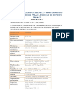 Fundamentacion de Ensamble y Mantenimiento de Computadores para El Proceso de Soporte Tecnico