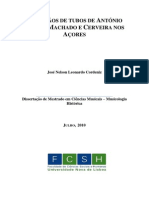 Orgãos de Tubos de António Xavier Machado e Cerveira Nos Açores