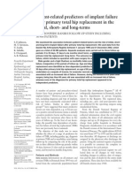 Patient Related Predictors of Implant Failure