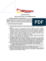 Edital Do Concurso Público Municipal - Governo Municipal de Ibicuitinga