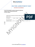 MS-08 (Quantitative Analysis For Managerial Applications)