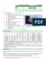 Diesel Generating Set BF-C550-60: Standby Power 60Hz Prime Power 60Hz