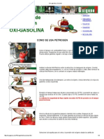 Oxicorte Con Gasolina