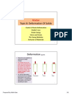 Topic 8 - Deformation of Solids