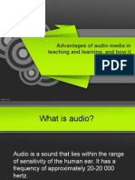 Advantages of Audio Media in Teaching and Learning, and How It Can Be Used