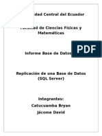 Replicacion de Base de Datos SQL Server