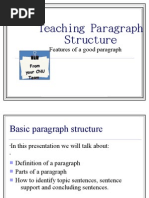 Paragraph Structure (Week 3)