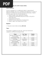 Grade 7 8 LA Course Outline