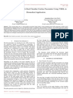 Design and Analysis of A Dual Chamber Cardiac Pacemaker Using VHDL in Biomedical Application