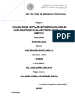 Analisis, Diseño y Detallado Estructural en Acero de Naves Industriales Con Las Especificaciones AISC Vigentes