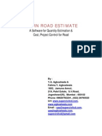 Learn Road Estimate: A Software For Quantity Estimation & Cost, Project Control For Road