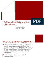 Maudlin - Galilean Relativity and Lorenzian Contraction