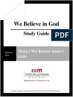 We Believe in God - Lesson 1 - Study Guide