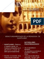 Ideas Fundamentales de La Pedagogia de Quintiliano