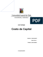 Trabajo Final Costo de Capital