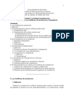 TEMA No. 10. Los Conflictos de Jurisdicción y Competencia