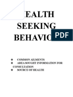 Health Seeking Behavior