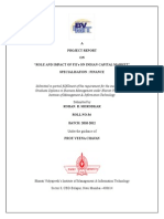 Role and Impact of FIIs On Indian Capital Markets