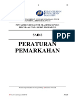 Peraturan Pemarkahan Percubaan SBP Pt3 2015 - Sains