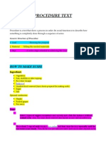 Procedure Text - How To Make Sushi