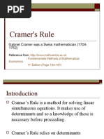 Cramer's Rule