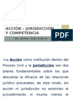 Acción - Jurisdicción y Competencia