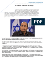 From Yinon Plan To The Ya'Alon Strategy