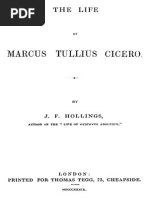 The Life of Marcus Tullius Cicero - J F Hollings 1839