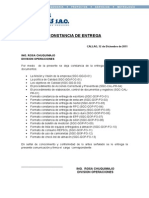 Modelo Constancia de Entrega Documentos-Calidad