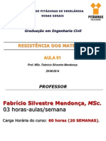 Resistência Dos Materiais - Aula 01 - Engenharia Civil